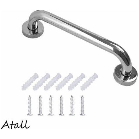 Bunthaus Barre D'Appui En Inox Murale Robuste Poignée De Baignoire Salle Bain Wc Sécurité Grab Bar Pour Handicapés Personnes Agées Enfants(30cm）barre D'Appui Wc Pour Personnes Âgées/handicapées/enfant
