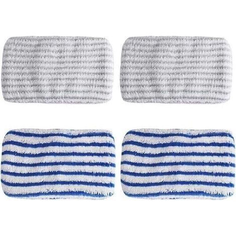 Pair 4 Chiffons En Microfibre De Remplacement Conçus Pour Rowenta Clean & Steam Zr005801, Zr005804, Zr850002, Vadrouille En Microfibre, Rowenta Clean & Steam Wipe