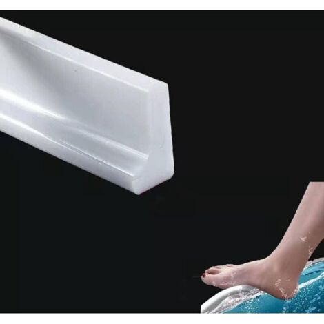 Bunthaus Lntyq – Seuil De Douche En Silicone 1 M – Barrière D'Eau Pour Pièces Humides – Flexible Et Résistant À La Corrosion – 16mm Large X 30mm Haut