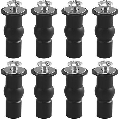 Bunthaus Csparkv 8 Vis D'Expansion En Caoutchouc - Accessoires Pour Siège De Toilette Avec Fixation Supérieure - Fixations De Siège De Toilette - Fixation À Charnière - Boulons De Fixation Pour Wc - C