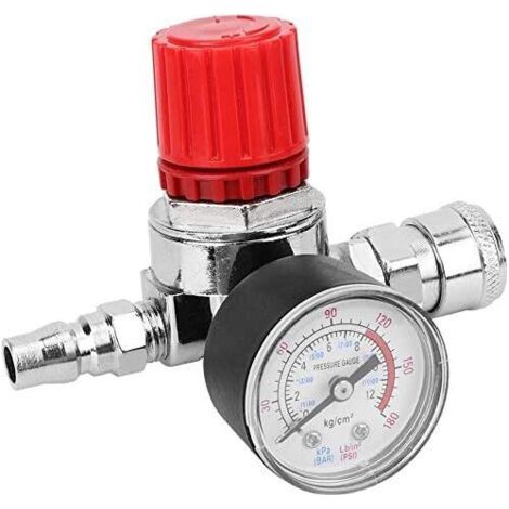 Bunthaus Manomètre De Valve De Contrôle De L'Interrupteur Du Régulateur De Pression Avec Connecteur Mâle/femelle