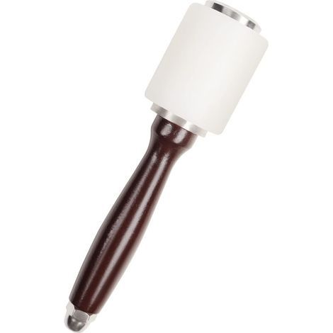 Pair Maillet Cuir - 20,5 Cm - Maillet Caoutchouc De Nylon Avec Manche En Bois - Outils Cuir Pour Couture, Maroquinerie, Travail Du Cuir, Sculpture, Poinçonnage Et Estampillage