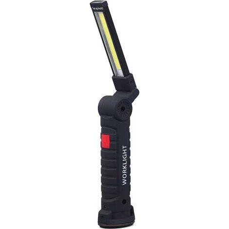 Bunthaus Lampe De Travail Torche À Led Avec Base Magnétique 5 Modes D'Éclairage Lampe De Camping Usb