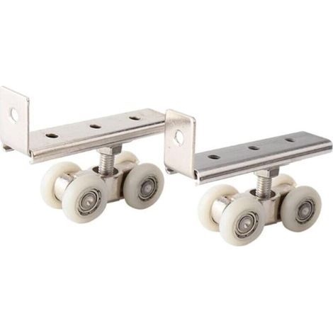 Bunthaus Lot De 2 Roulettes Pour Porte Coulissante, Armoire, Porte Coulissante, Armoire, Placard, Fenêtre