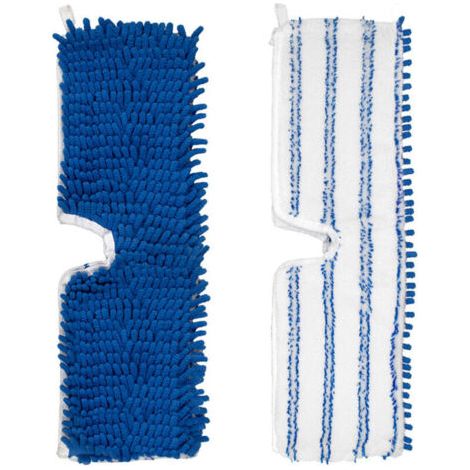 Bunthaus Lntyq Lot De 2 Recharges De Balai À Franges En Microfibre Lavable Et Réutilisable Pour Balai O-cedar, Nettoyage Humide Et Anti-poussière Pour Bois Dur, Vinyle, Stratifié, Carrelage