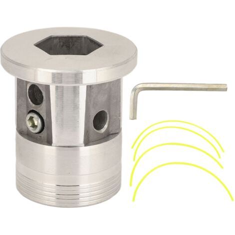 Bunthaus Accessoires De Jardin Tondeuse À Gazon Tête De Coupe Pour Débroussailleuse Trimmer Aluminium Rond Modèle 2