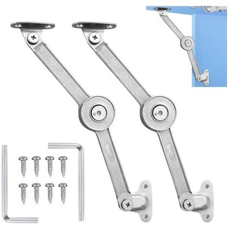 Bunthaus Deux Barres De Support Pour Porte D'Armoire, Support D'Amortissement Mécanique Pour Quincaillerie De Panneau De Porte