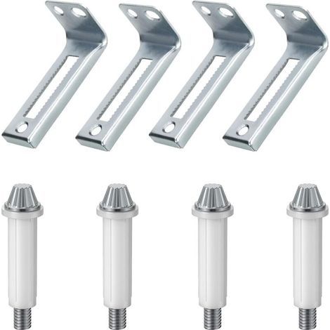 Bunthaus Quincaillerie Pour Portes Pliantes, Kit De Pivot Inférieur Pour 4 Portes Et Support De Pivot, Pièces De Réparation Pour Portes De Placard Pliantes.