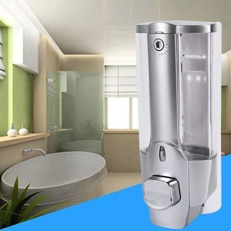 Pair Distributeur De Savon - Mur Douche Monté - 350ml - Abs - Accessoires D\'entretien
