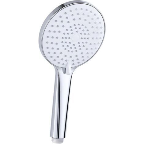 Bunthaus Lntyq Pommeau De Douche Haute Pression – Douchette À Main Avec 3 Modes De Jet, Pommeau De Douche Rond (φ120 Mm), Pommeau De Douche Haute Pression, Pommeau De Douche À Économie D'Eau, Chromé