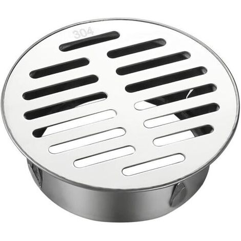 Bunthaus Siphon De Sol Rond En Acier Inoxydable Avec Manchon De Gouttière Antiblocage Pour Tuyaux De Drainage, Tuyaux D'Échappement, Balcons De Toit