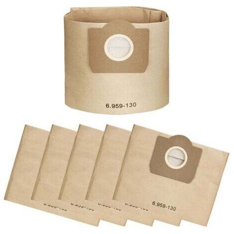 Bunthaus Sac Aspirateur Wd3, Lot De 5 Sacs Droits Aspirateur Pour Karcher Wd3, Wd 3 Premium, Wd3200, Wd3500p, A2204, A2204, A2534, Se4001(lot De 5 ),