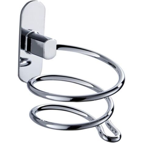 Bunthaus Support De Sèchecheveux En Acier Inoxydable Installation Sans Perçage, Design Compact Pour Salle De Bain