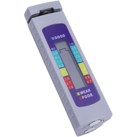 Bunthaus Lntyq Testeur De Batterie Numérique, Testeur De Batterie Numérique Avec Écran Lcd, Petit Testeur De Batterie Simple Pour Piles 1,5 V (bouton Aa Aaa) Et 9 V