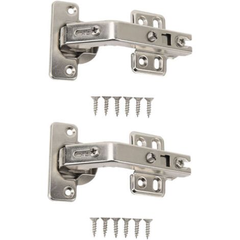 Bunthaus Lot De 2 Charnières 135° Pour Porte D’angle – Charnière Pour Porte Articulée – Emballage Pe