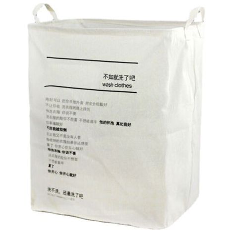 Bunthaus Panier De Rangement En Coton Et Lin – Modèle “wash” – Grande Taille – Pliable Avec Cordon