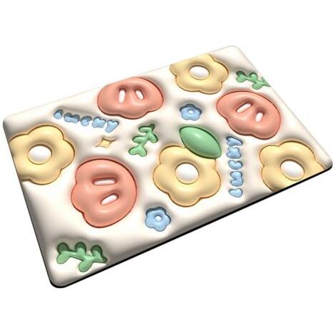 Bunthaus Tapis De Bain En Diatomite Antidérapant – Effet 3d Fleurs – 40 × 60 Cm – Modèle Lth-004