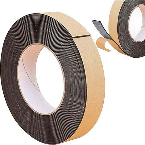 Bunthaus Bande Etancheite Autocollante, Joint Caoutchouc Porte,joint Mousse Adhésif,25 Mm (largeur) 2 Mm (épaisseur) 10 M (longueur) Il A Les Fonctions D'Étanchéité Et D'Anti-collision Efficaces.