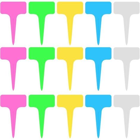 Bunthaus Csparkv 120 Pcs 6 X 10 Cm Étiquette De Plante Plastique, Etiquette Jardin Imperméable, Etiquette Semis Exterieur, Marqueurs Potager Pour Plantes Semis Herbes Pépinière, Coloré