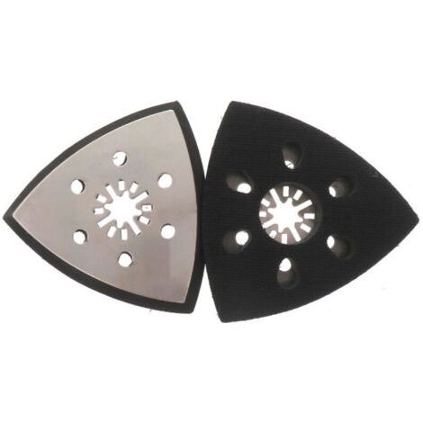 Bunthaus Lntyq 4 Pièces Patin Ponceuse Triangulaire, Plateau Ponceuse Triangulaire, Accessoire Outil Multifonction, Patin Ponceuse Triangulaire, Patin Ponceuse Triangulaire (93mm)