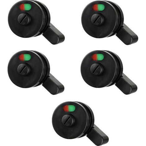 Indicateur De Zonage Serrure De Porte Indicateur De Confidentialité Serrure De Porte De Toilette, Paquet De 5