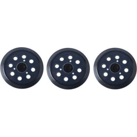 Pair 125mm Plateau De Ponçage Compatible Avec Makita 743081–8 Remplacer Le Bo5010 Bo5041k– Disques De Ponçage À 8 Trous(3 Pièces)
