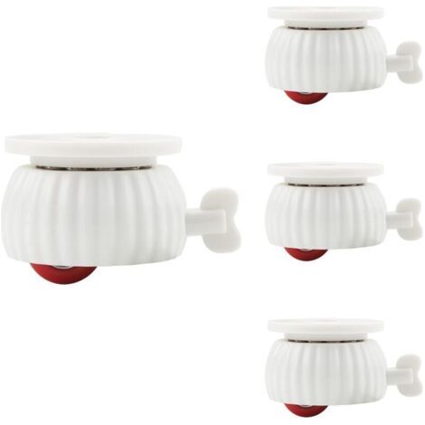 Bunthaus Lot De 4 Roulettes Auto-adhésives Pour Meubles, Boîtes De Rangement, Poulie Universelle En Acier Inoxydable, Roulettes Pivotantes À 360°