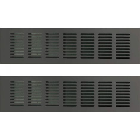 Bunthaus Grilles D'Aération Rectangulaires Pour Une Ventilation Idéale Grilles D'Aération Rectangulaires 80 X 400mm 2pcs