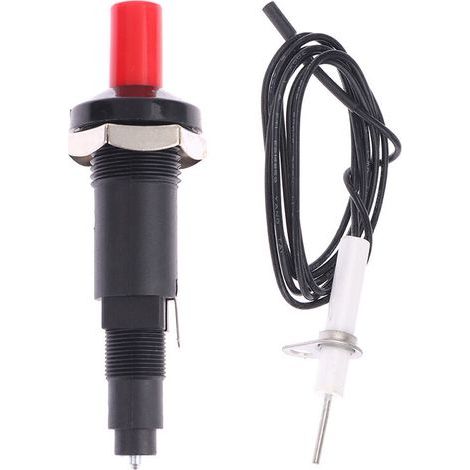 Bunthaus Allumage Piézo , Allumeur Piézo, Allumeur À Bouton Poussoir, Professionnel Pp Plastique Allumeur Piezo D'Étinc Avec 1 M Cable Pour Foyer Au Gaz, Allumeur, Briquet Cuisine En Cér
