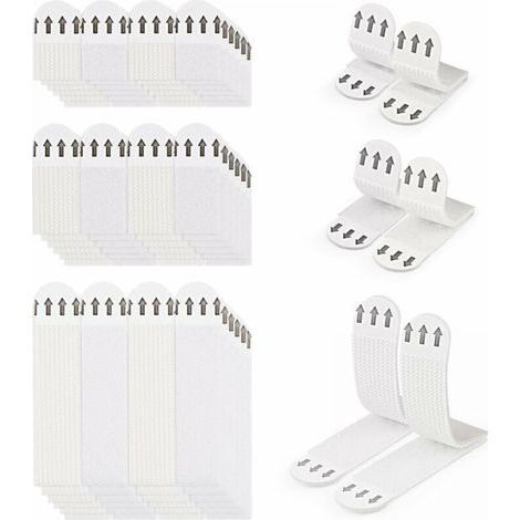 Bunthaus 36 Paires (72 Bandes) Languettes Accroches Tableaux Sans Percer Bandes De Suspension Pour Photos Languettes Accroches Bandes Adhésives Tableaux Fixation Sans Dommage Bandes De Cadre Mural