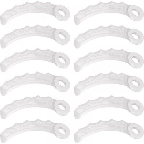 Bunthaus 12pcs Lame En Plastique Compatibilité Pour Makita 198383-1 Und 198426-9,makita Dur189rf Coupe Bordure,ur100dz,dur191lzx3,dur181z,dur192lz,dur368az,dur369az,dur190uzx3,ur3000