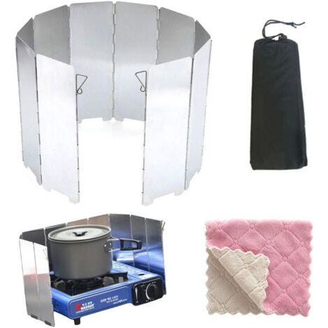 Bunthaus Pare-vent Pour Réchaud, Brise-vent Réchaud Camping, Accessoires Camping Gaz, Portable Stove Pare-brise
