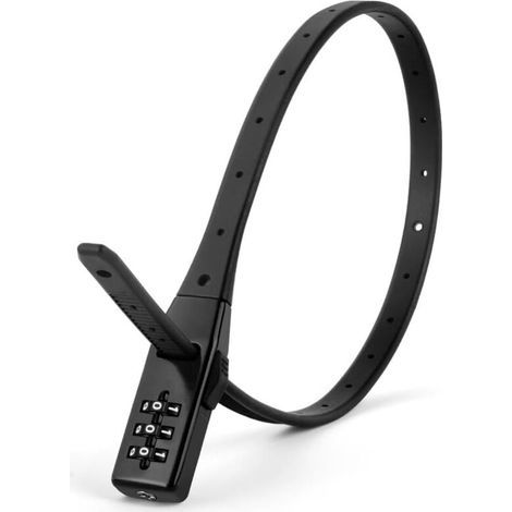 Bunthaus Antivol Velo, Code À 3 Chiffres Antivol Vélo, Antivol Pour Casque Vélo Moto Portable, Pour Vélo, Vélo Electrique, Skateboard, Poussettes - Long 47cm