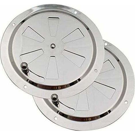 Bunthaus Grille De Ventilation Ronde, Grille D'Aération 125 Mm En Acier Inoxydable Conduit Moustiquaire Grille D'Évacuation Air Entrant Air Evacué Ventilation Volets Réglables Et Moustiquaire