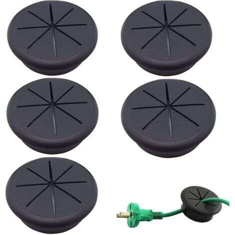 Bunthaus Lntyq Stück Kunststoff-tischdurchführungen, Schreibtischdurchführungen, Rundes Kabelloch, Kunststoff-kabeldurchführungen, 60 Mm Flexible Abs-durchführungen Für Zuhause, Büro, Arbeitszimmer (s