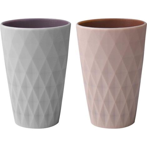 Bunthaus 2 Pcs Pot Brosse A Dent, Gobelet Plastique, Accessoires Salle De Bain, Design De Style Nordique, Solide Et Résistant À La Chute, Adapté Aux Adultes, Aux Adolescents Et Aux Enfants (rose)
