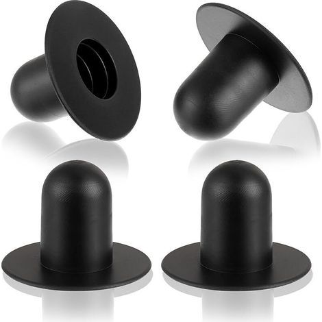 Pair Lot De 4 Bouchons De Piscine, Bouchons D'Étanchéité De Piscine, Bouchons De Remplacement Pour Pompe De Filtration, Compatibles Avec Les Pompes De Filtration Intex Et Bestway (noir)