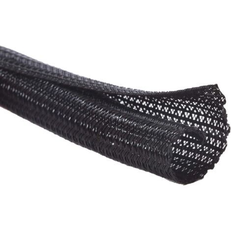 Bunthaus 13mm-3m Gaine Câble Auto-fermeture Manchon De Câble Cache Câble Range Câble Gestion Des Câbles Pour Ordinateur, Automobile Noir