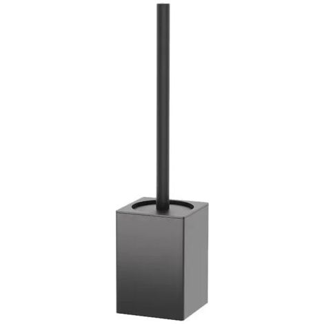 Bunthaus Brosse Wc, Brosse De Nettoyage Pour Salle De Bain, Brosse De Toilette Murale Perforée, Ensemble De Brosse Et Support De Toilette En Aluminium, Brosse De Cuvette Compacte Réutilisable, Noire