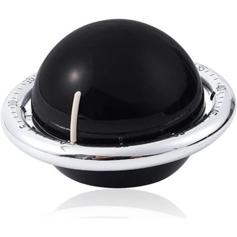 Bunthaus Lntyq Minuterie Mécanique De Cuisine, Minuterie Cuisine Magnétique, Minuterie De Compte À Rebours De 60 Minutes, Forme Planète Noir, Réveil Pour Cuisine, Fitness, Salle De Classe