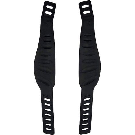 Pair Sangles De Pédale De Vélo, 1 Paire Sangles De Pédale En Caoutchouc, D'Exercice Sangles De Pédale, Courroie De Pedale, Pour Vélo D'Exercice Stationnaire Cycle Maison Ou Gymnase - Noir-fei Yu
