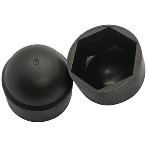 Bunthaus Lntyq 100 Pièces - Cache Vis Écrou De Protection M8 Clef De 13 Mm - Plastique Noir