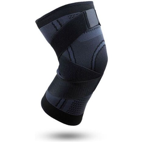 Bunthaus Genouillère Latéraux Stabilisateurs Et De La Patella-gelpolstern, Réglable En Compression Genouillère Pour La Douleur Au Genou(noir,m)