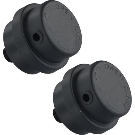 Bunthaus Csparkv （7×7×7cm）(13mm)lot De 2 Silencieux De Compresseur De Filtre À Air Pièces De Rechange, Filtre De Compresseur D'Air Noir Réduisant Le Bruit Pour Compresseurs Sans Huile