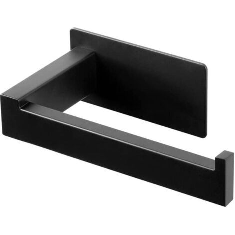 Bunthaus Dérouleur De Papier Toilette Noir Sans Perçage, Klopapierhalter Acier Inoxydable, En Acier Inoxydable, Pour La Salle De Bains, Wc