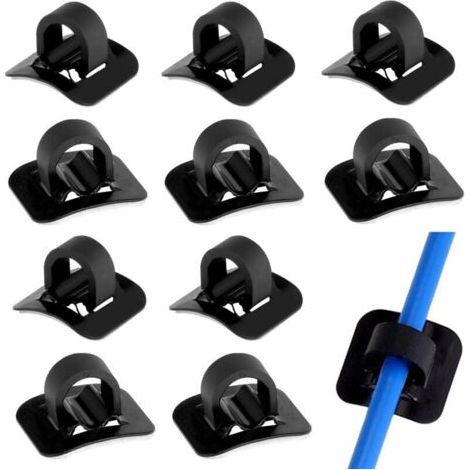 Bunthaus 10 Pièces Clips De Câble De Vélo, Vtt Vélo Câble C-clips, Guide-câble De Vélo, Clips De Guidage De Câble De Vélo Pour Vtt (noir)