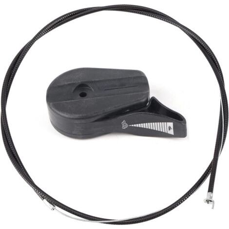 Bunthaus Lntyq Kit De Remplacement Pour Câble D'Accélérateur De 57 Pouces, Kit De Poignée De Levier De Commande Universel Pour Tondeuse (noir)