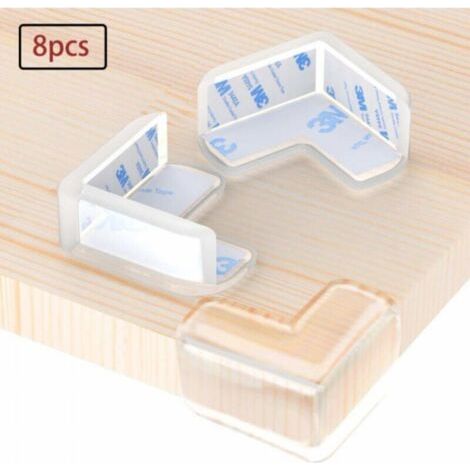 Bunthaus Lot De 8 Protections D'Angle Transparentes, Gel Antiadhésif Puissant, Idéales Pour Les Enfants, Protègent Les Enfants Des Blessures À La Tête Sur Les Tables, Les Meubles Et Les Angles Vifs