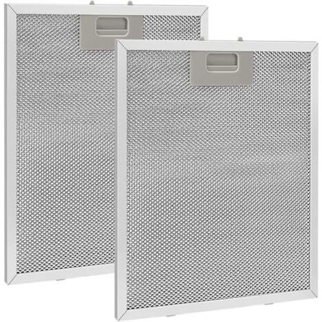 Bunthaus Lntyq – Filtre À Graisse Métallique 2 Pièces 320x260mm – Lavable, En Maille – Filtration Multicouche Pour Hottes De Cuisine – Argent