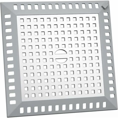 Bunthaus Lntyq Attrape Cheveux Douche 12,2 X 12,2 Cm Filtre Evier Cuisine De Carré En Acier Inoxydable Argenté Grille Evier Anti-obstruction Pour Douche De Salle De Bain, Pour Salle De Bain Et Cuisine